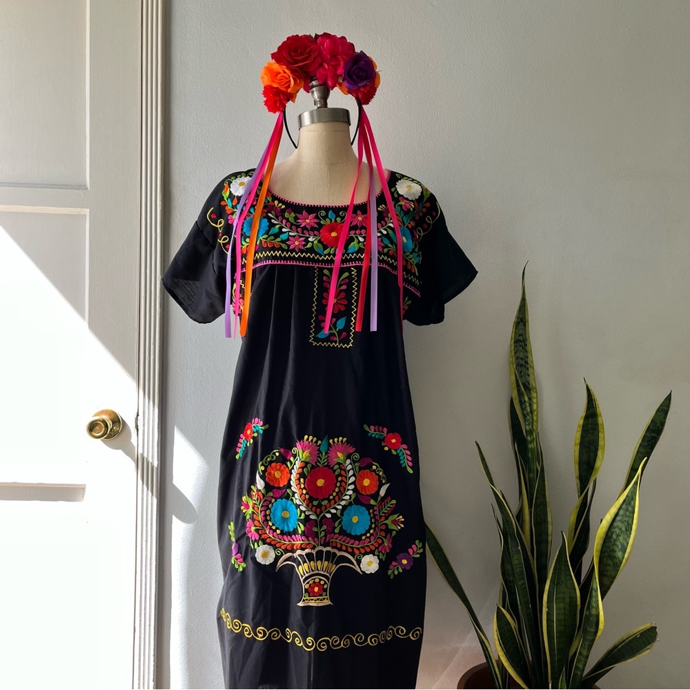 Authentic Casa Flores Dress• Hispanic Heritage•Sz l